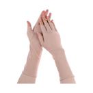 Luvas Longas Sem Dedos Para Proteção Solar Femininas, Pretas, Brancas E Nude, Luvas Frescas Para O