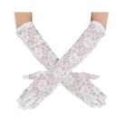 Luvas Longas Transparentes De Renda Com Flores E Laço Para Mulheres, Respiráveis E Elásticas, Para Luvas Longas Transparentes De Renda Com Flores E Laço Para Mulheres, Respiráveis E Elásticas, Para