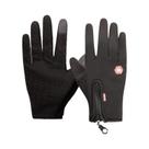 Luvas Masculinas De Inverno Quentes Com Tela Sensível Ao Toque, Zíper Antiderrapante Para Pesca Ao