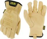 Luvas Mechanix Wear Leather Cow Driver femininas de bronzeado médio