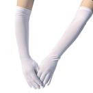 Luvas Milk Silk Stretch de 45 cm para festas, danças e fantasias