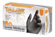 Luvas Nitrílicas Talge Cor Preta Tamanho G com 100 Unidades