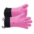 Luvas para churrasco GEEKHOM, 35 cm, resistentes ao calor, rosa
