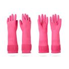 Luvas para lavar louça DABOGOSA Mamison impermeáveis rosa M 2 pares