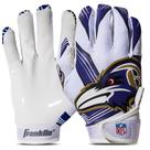 Luvas para receptores de futebol Franklin Sports Baltimore Ravens