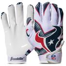 Luvas para receptores de futebol Franklin Sports Houston Texans