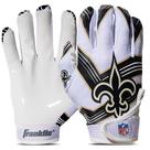 Luvas para receptores de futebol Franklin Sports New Orleans Saints