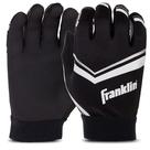 Luvas para receptores de futebol Franklin Sports Shoktak Youth Black