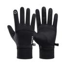 Luvas Pretas Impermeáveis Para Esportes De Inverno, Quentes, Com Dedos Completos, Tela Sensível Ao