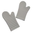 Luvas resistentes ao calor, silicone, anti-queimaduras, impermeáveis, cinza