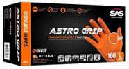 Luvas SAS Safety Astro Grip PF de nitrilo 6 mil (pacote com 100) XL