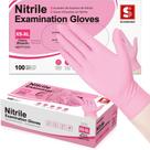 Luvas Schneider Nitrile Exam Cherry Blossom 4-mil Medium 100ct