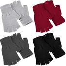 Luvas sem dedos de inverno SATINIOR para homens e mulheres (4 pares) Luvas sem dedos de inverno SATINIOR para homens e mulheres (4 pares)