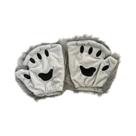 Luvas Sem Dedos De Pelo Sintético Quente Com Patas De Lobo Para Cosplay De Inverno E Acessórios De Luvas Sem Dedos De Pelo Sintético Quente Com Patas De Lobo Para Cosplay De Inverno E Acessórios De