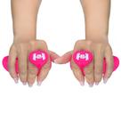 Luvas Strap Tala Grip Palma de Ginástica Ergonômica Proteção e Eficiência Neon Rosa Hand Slice Resis