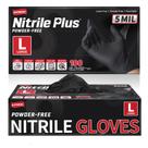 Luvas Supmedic de nitrila preta 5 mil tamanho grande 100 unidades