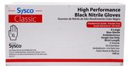 Luvas Sysco Classic Black Nitrile Extra Large 100 unidades