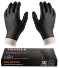 Luvas Tackleit BBQ 2 forros de luvas de algodão 50% de nitrilo descartável