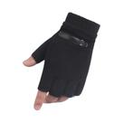 Luvas Táticas Unissex De Veludo Quente E Grosso Para Inverno, Meio Dedo, Para Esportes Ao Ar Livre,