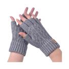 Luvas Térmicas De Inverno Sem Dedos, Elásticas, Compatíveis Com Tela Sensível Ao Toque, Tricotadas,
