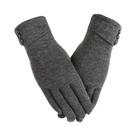 Luvas Térmicas Femininas De Inverno Com Forro De Lã E Tela Sensível Ao Toque, À Prova De Vento Para