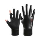 Luvas Térmicas Impermeáveis Para Motocicleta Com Forro De Lã E Tela Sensível Ao Toque, Luvas De Dedo