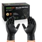Luvas TREEGO de Nitrilo Preto 10 mil, Alta Resistência, Tamanho Grande, 100 un.