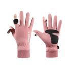 Luvas Unissex De Fleece Para Inverno, Quentes, Com Tela Sensível Ao Toque, Antiderrapantes, Para