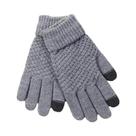 Luvas Unissex Quentes De Inverno Com Tela Sensível Ao Toque, Luvas De Dedo Inteiro Em Tricô Para