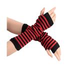 Luvas Unissex Sem Dedos Para Cosplay De Anime, Estilo Ninja Escuro, Protetor Solar, Punhos Quentes,