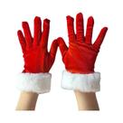 Luvas Vermelhas De Papai Noel Com Pelúcia Branca, Luvas De Dedo Inteiro Para Festas De Natal E Luvas Vermelhas De Papai Noel Com Pelúcia Branca, Luvas De Dedo Inteiro Para Festas De Natal E