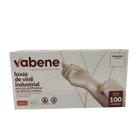 Luvas vinil industrial c pó vabene transp 100un