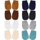 Luvinhas para bebê AQOKKA de algodão orgânico 0 a 6 meses com elástico Luvinhas para bebê AQOKKA de algodão orgânico 0 a 6 meses com elástico