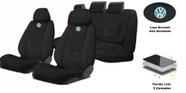 Luxo e Conforto: Capas de Tecido para Bancos Saveiro 2009-2023, Capa de Volante e Chaveiro VW