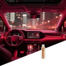 Luz ambiente LED USB para interior de carro com toque, regulável e 3D