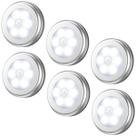 Luz com sensor de movimento AMIR, luz noturna LED atualizada (pacote com 6)