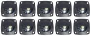Luz Cortesia Preta Embutir Led Branco 12v Barco Lancha Kit10