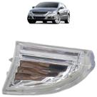 Luz Cortesia Retrovisor Passat CC 2008 2009 2010 2011 2012 Cristal Estriada Acrílico Carcaça Branca