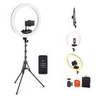 Luz de Anel Profissional Neewer RP18B Pro - 18 Polegadas, 45W, 2900K-7000K - com Suporte, Controle de App e Obturador Remoto