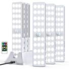 Luz de armário LED Lightbiz 30 LEDs com estação de carregamento, 6 unidades