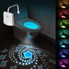 Luz de Banheiro LED VEEKI com Sensor de Movimento - 16 Cores e Projetor de Estrelas