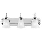 Luz de banheiro Westinghouse 6652200 3-Light Chrome
