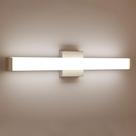Luz de banheiro Yhtlaeh 24" de níquel escovado 14W 4000K