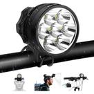 Luz de bicicleta Weihao Farol impermeável 10500LM 9600mAh