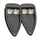 Luz de Bombordo Boreste Olho de Tubarão Led Duplo 12v Cor Preta