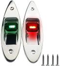 Luz De Bordo Olho De Tubarão LED De Embutir Inox (o Par)