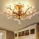Luz de candelabro Vintage Crystal Branches 4 luzes 160W