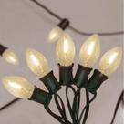 Luz de corda GOOTHY 7,6 m C7 27 LED branco quente 120V Luz de corda GOOTHY 7,6 m C7 27 LED branco quente 120V