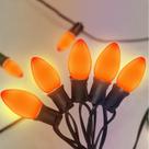 Luz de corda GOOTHY C7 LED 7,6 m 27 lâmpadas laranja ao ar livre Luz de corda GOOTHY C7 LED 7,6 m 27 lâmpadas laranja ao ar livre