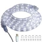 Luz de corda LED FOEERS 3m 110V impermeável flexível branca